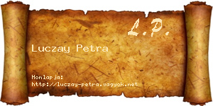 Luczay Petra névjegykártya